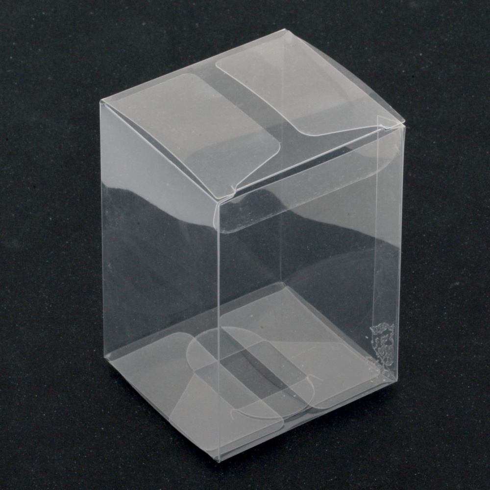 Transparent Folding PVC Gift Box,  110x70x60 mm