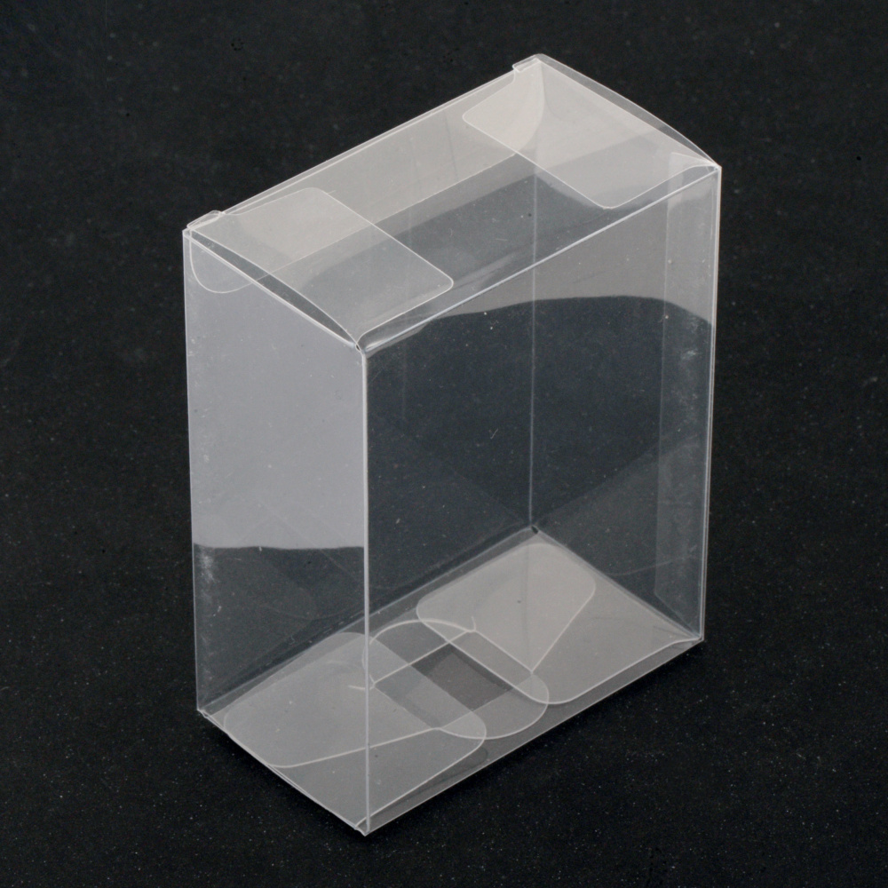 PVC Gift box folding 90x70x40 mm soft transparent