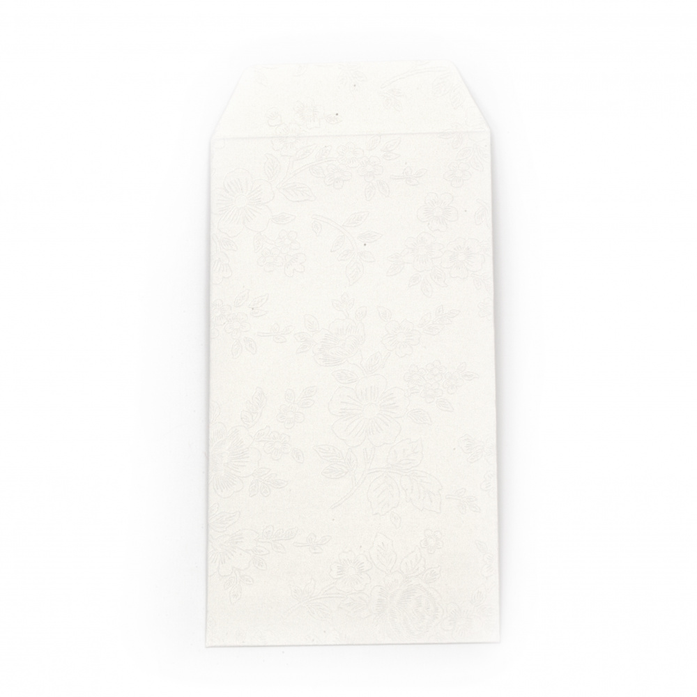 Luxury Envelope for Cash Gifts and Vouchers, 175x92 mm, Pearl White