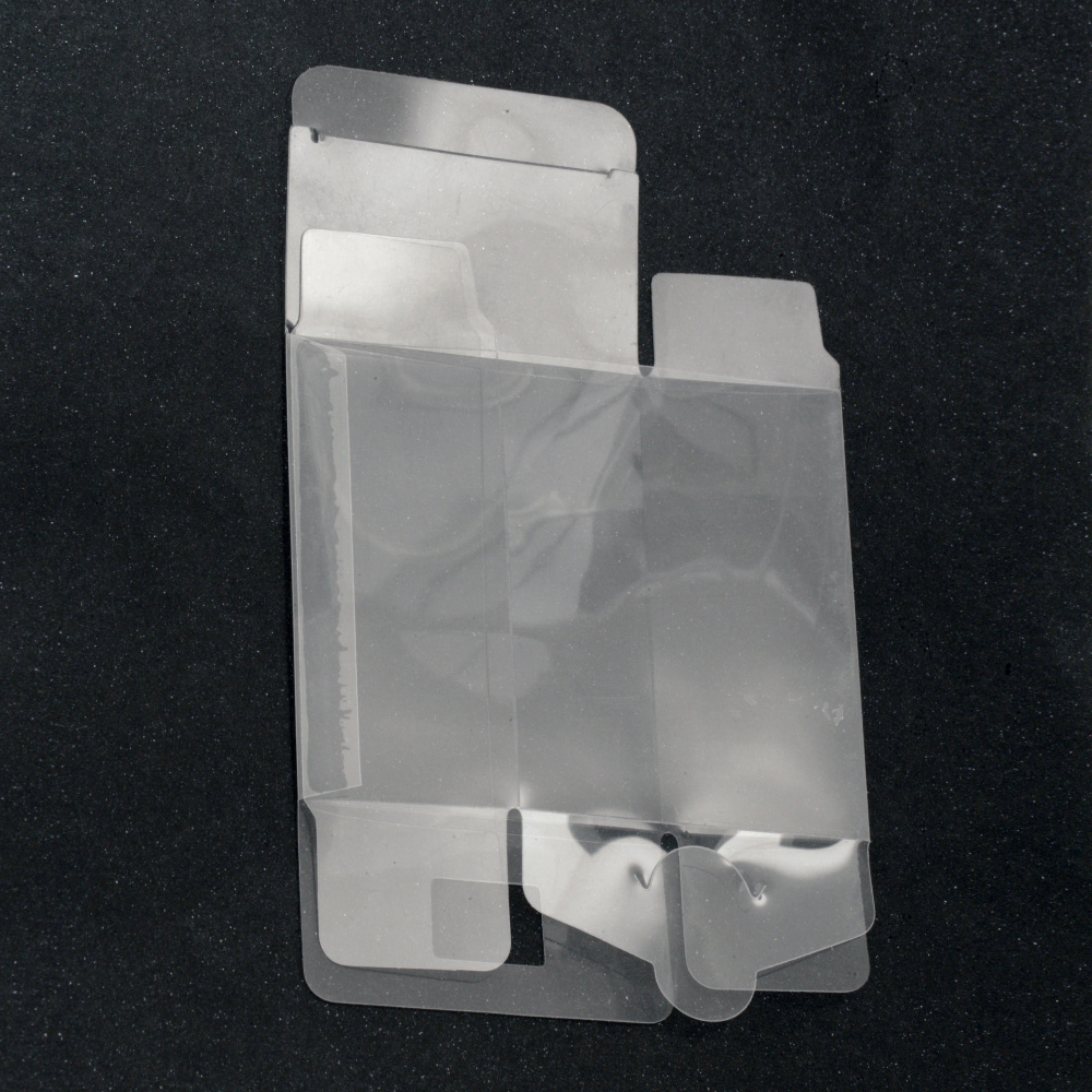 Transparent PVC Foldable Box 6x3x6 cm – Compact, Durable & Stylish Packaging for Jewelry, Gifts & Handmade Accessories