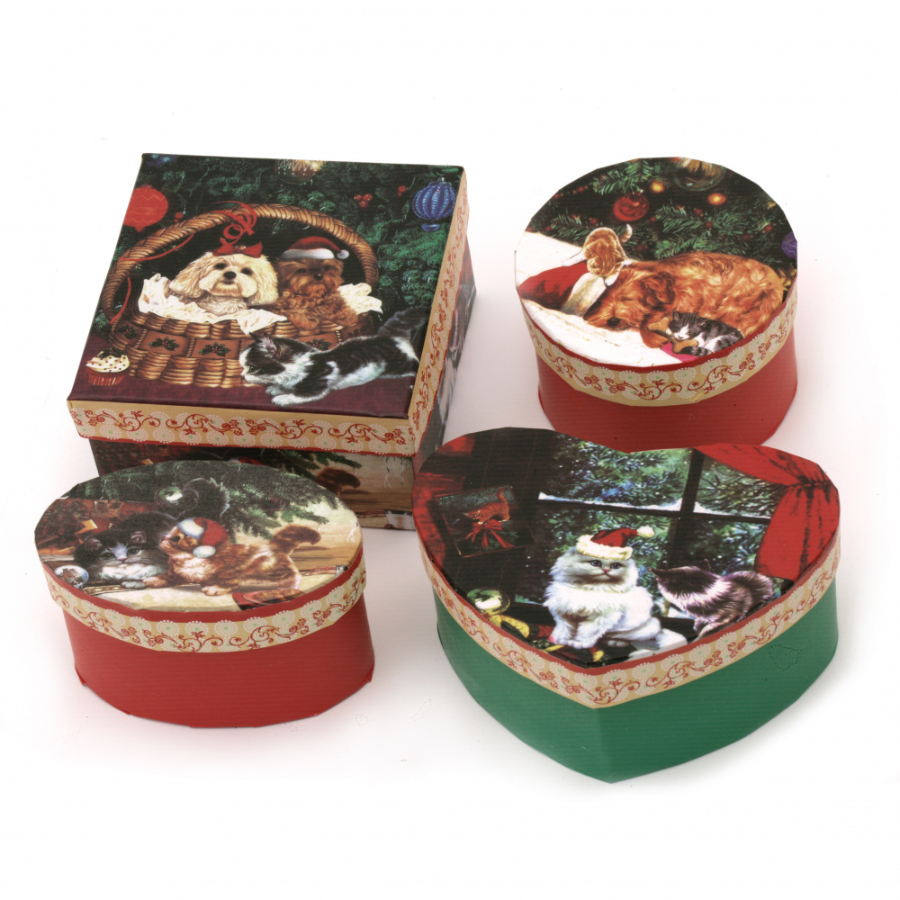 Κουτί κοσμημάτων με χριστουγεννιάτικα σχέδια ΜΙΞ σχήματα