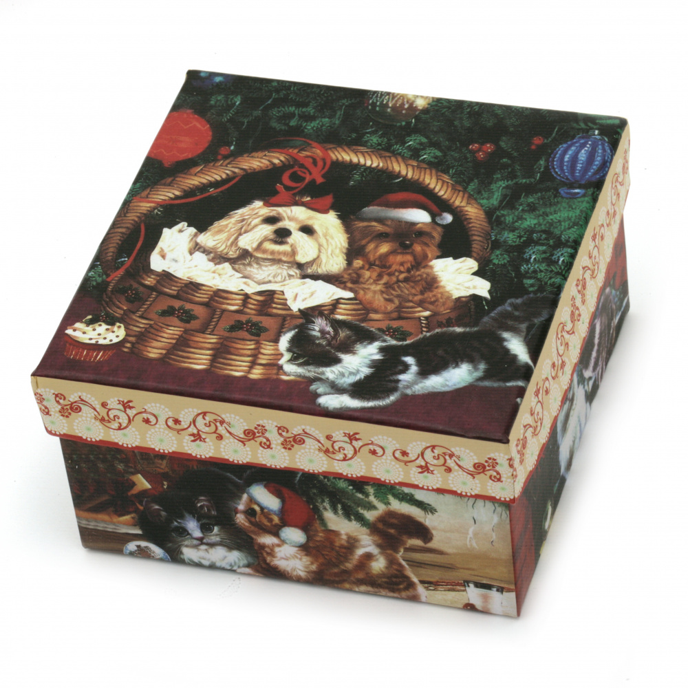 Cardboard Jewelry Box with Christmas Motifs, ASSORTED Shapes
