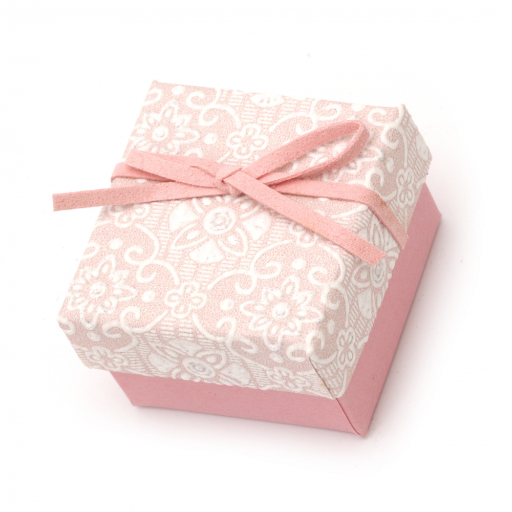 Cardboard Gift Box for Jewelry Packaging, 50x50 mm, ASSORTED Pastel Tones