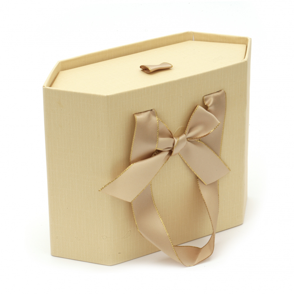Stylish Jewelry Gift Box / Bag, 120x148x55 mm, Cream Color