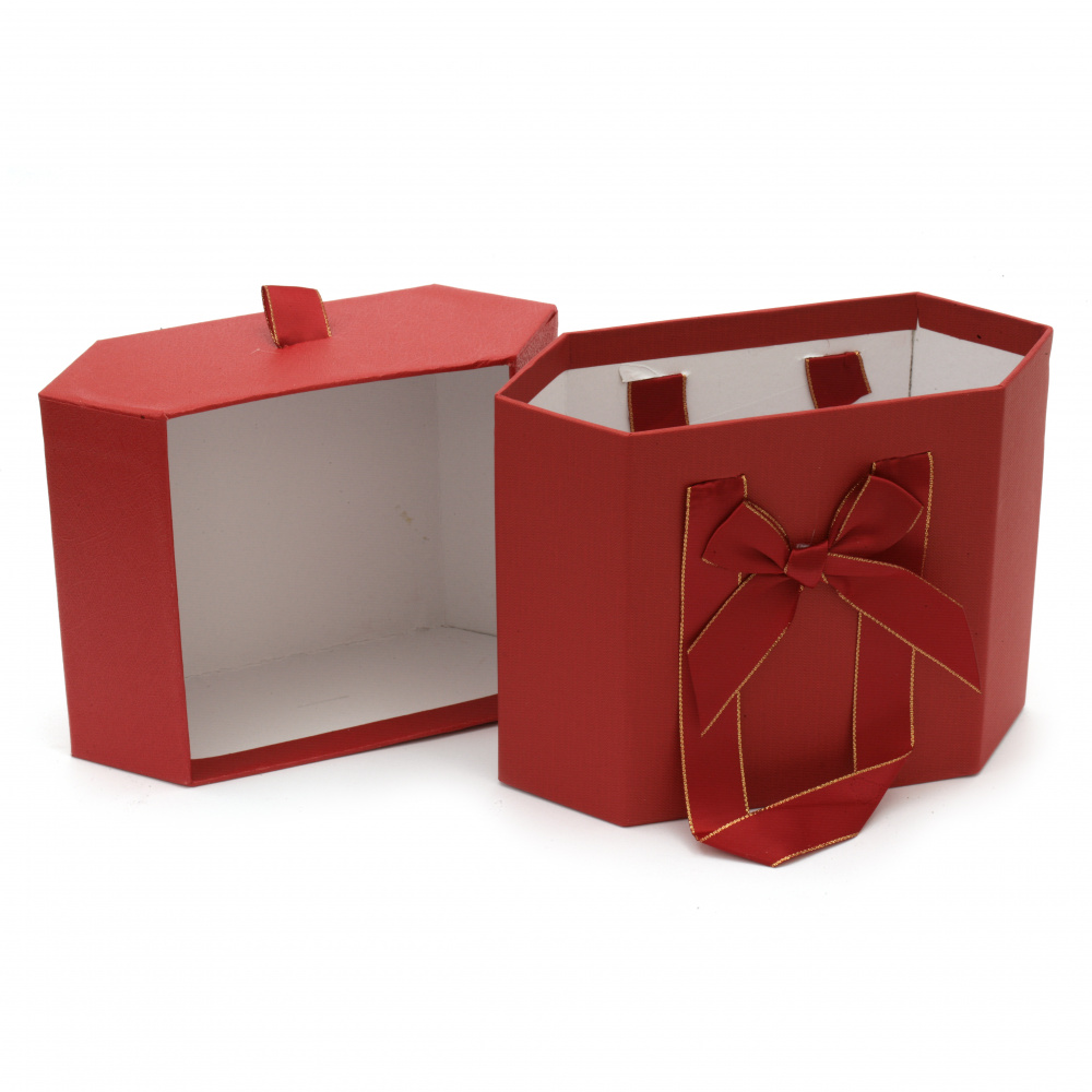 Κουτί/Τσάντα δώρου 150x195x80 mm κόκκινο