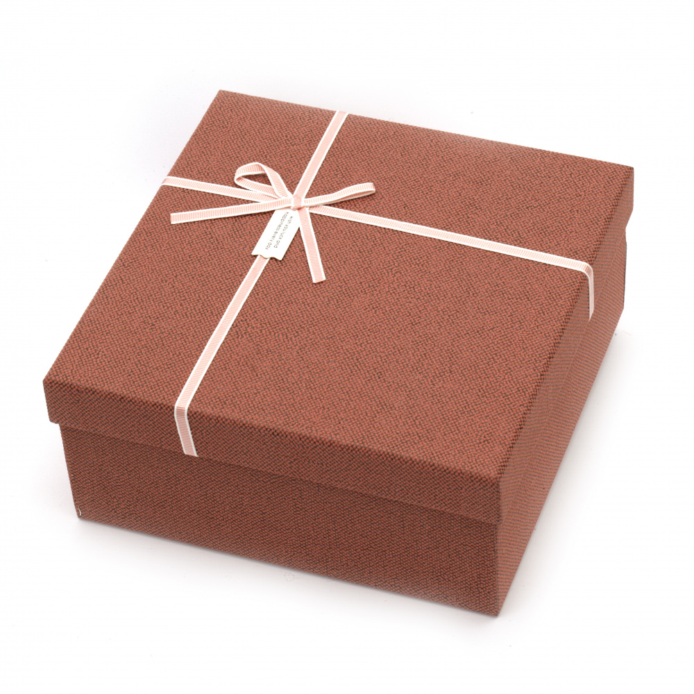 Elegant Cardboard Gift Box,  210x210x95 mm, ASSORTED