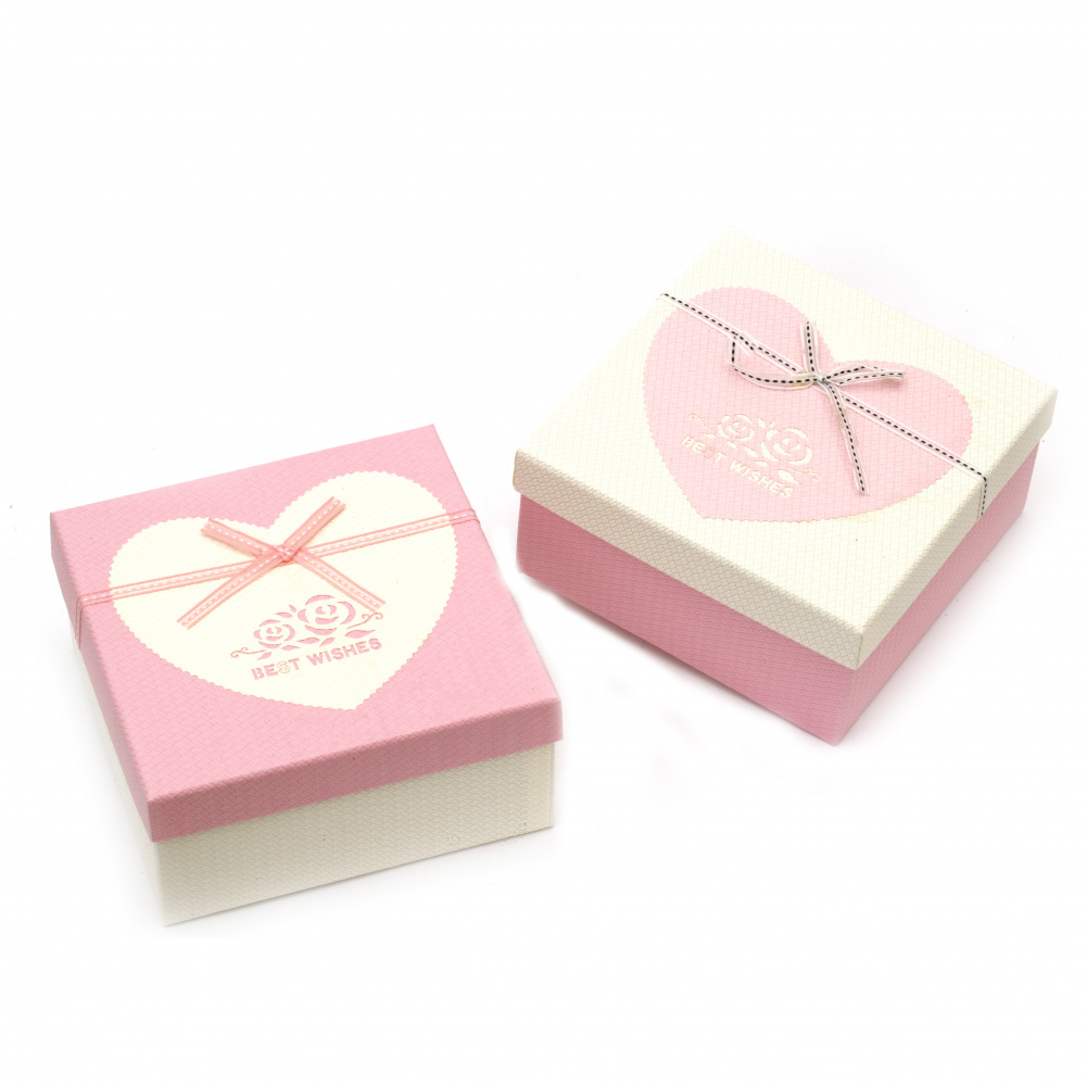 Stylish Cardboard Gift Box, 190x190x90 mm, ASSORTED