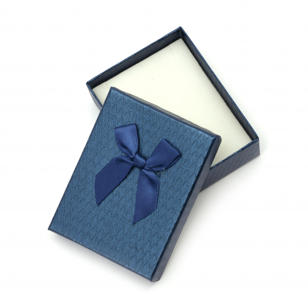 Elegant Jewelry Gift Box with Satin Ribbon, 70x90 mm, ASSORTED Colors