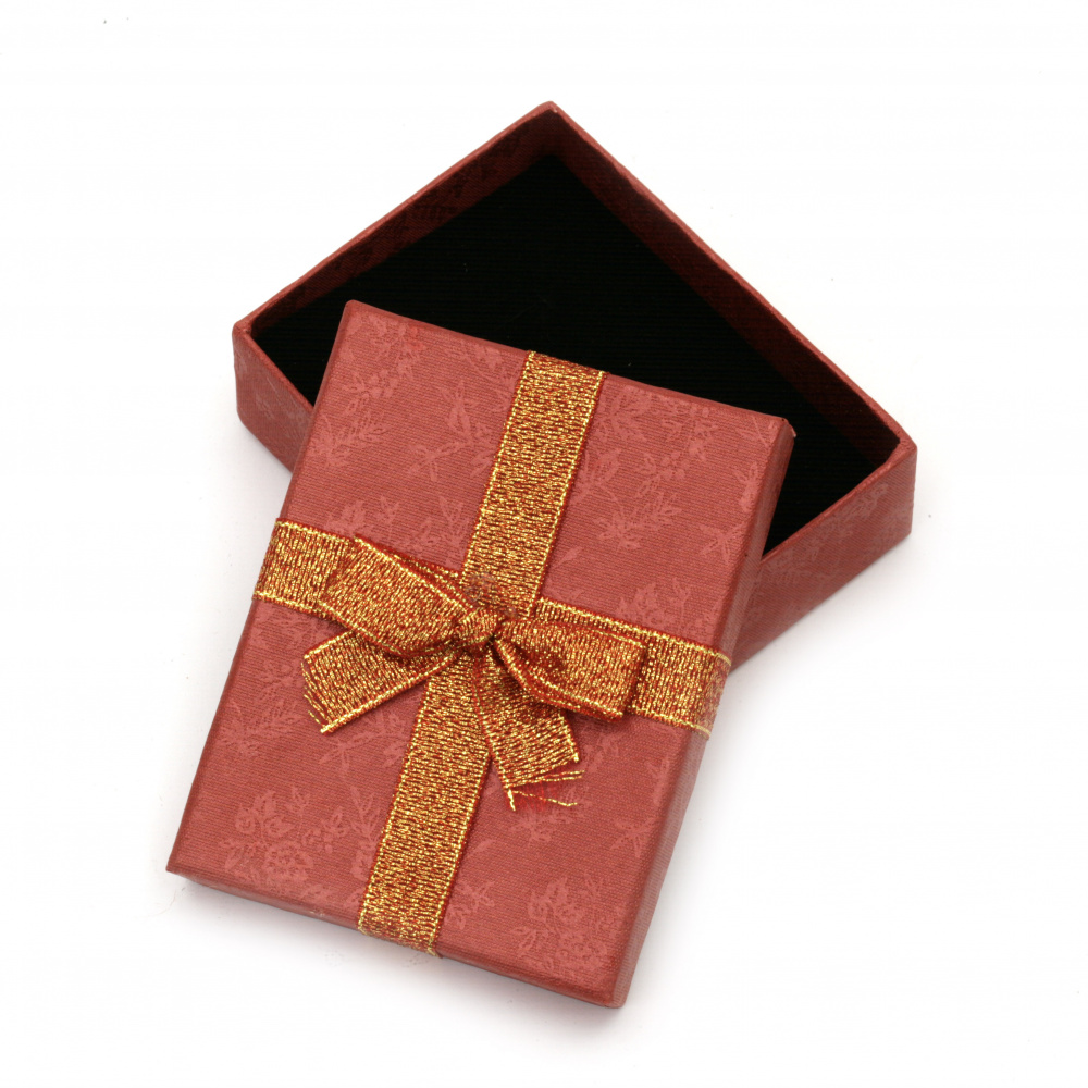 Stylish Cardboard Jewelry Gift Box, 70x90 mm, ASSORTED