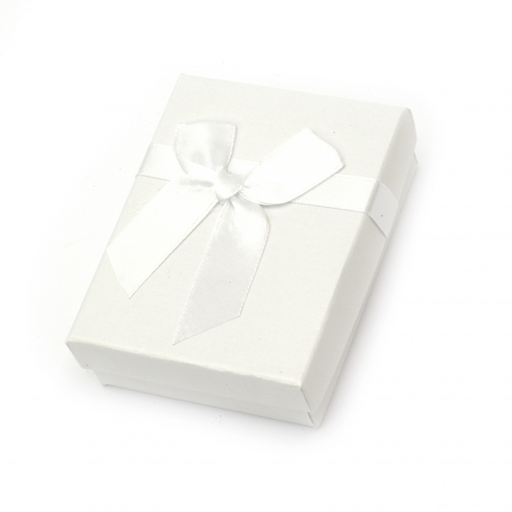 Jewelry Gift Box with Simple Design, 70x90 mm, White