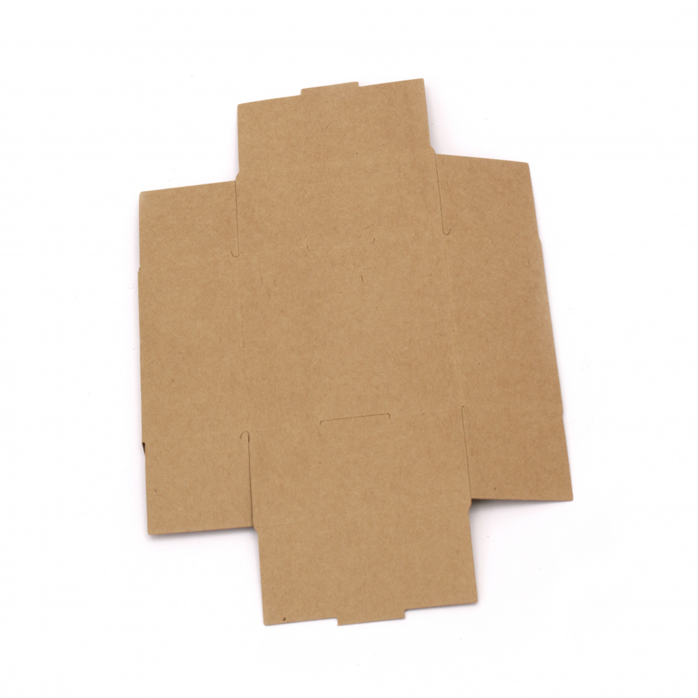 Folding Gift Box made by Kraft Cardboard, 8x8x4 cm