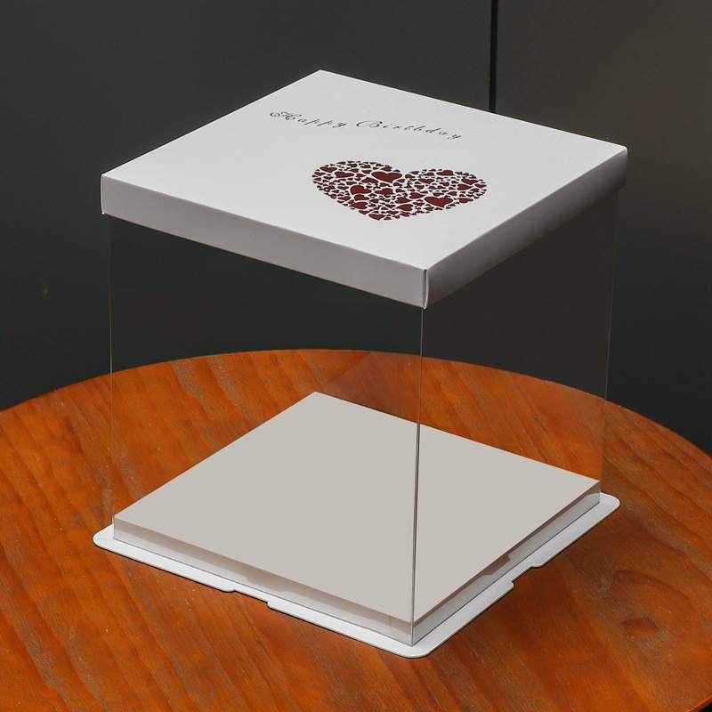 Folding Box PVC and Cardboard, two-layer  22x22x24 cm White