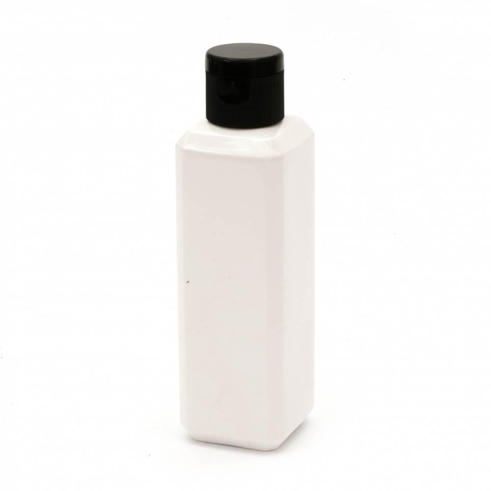 Plastic Bottle, 12.2x3.8 cm, White 100 ml