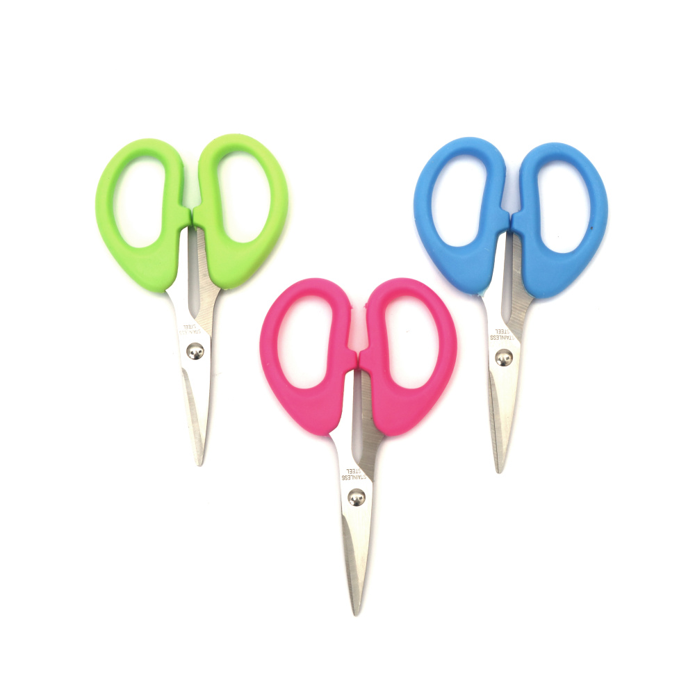 Stainless Steel Scissors S04, 11.5x6.5 cm, Mixed Colors