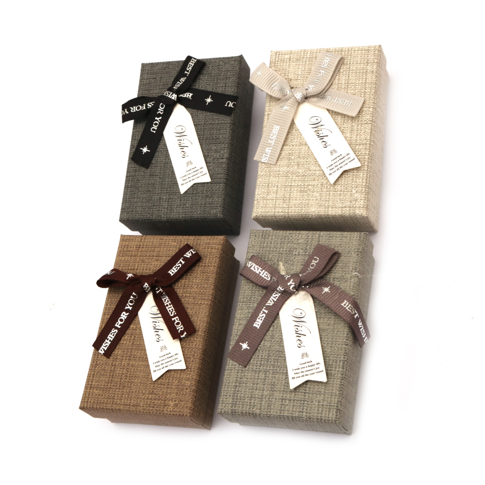 Jewelry Gift Box with Ribbon / 5x8 cm / ASSORTED