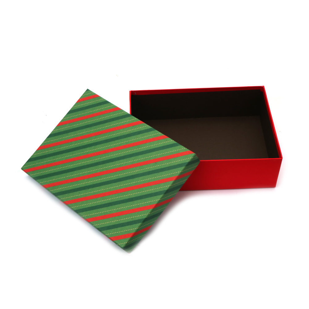 Cutie cadou 23x17x7 cm culoare verde și roșu