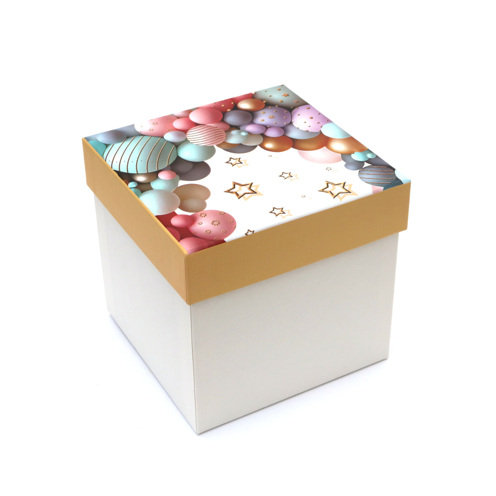 Cutie cadou 13x13x12,8 cm culoare alb