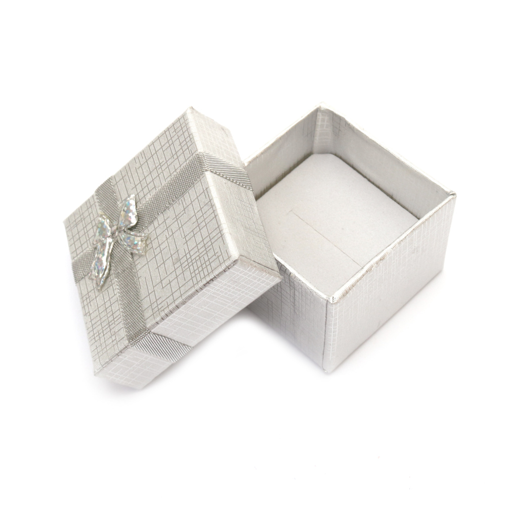 Jewelry Gift Box / 50x50 mm / Silver