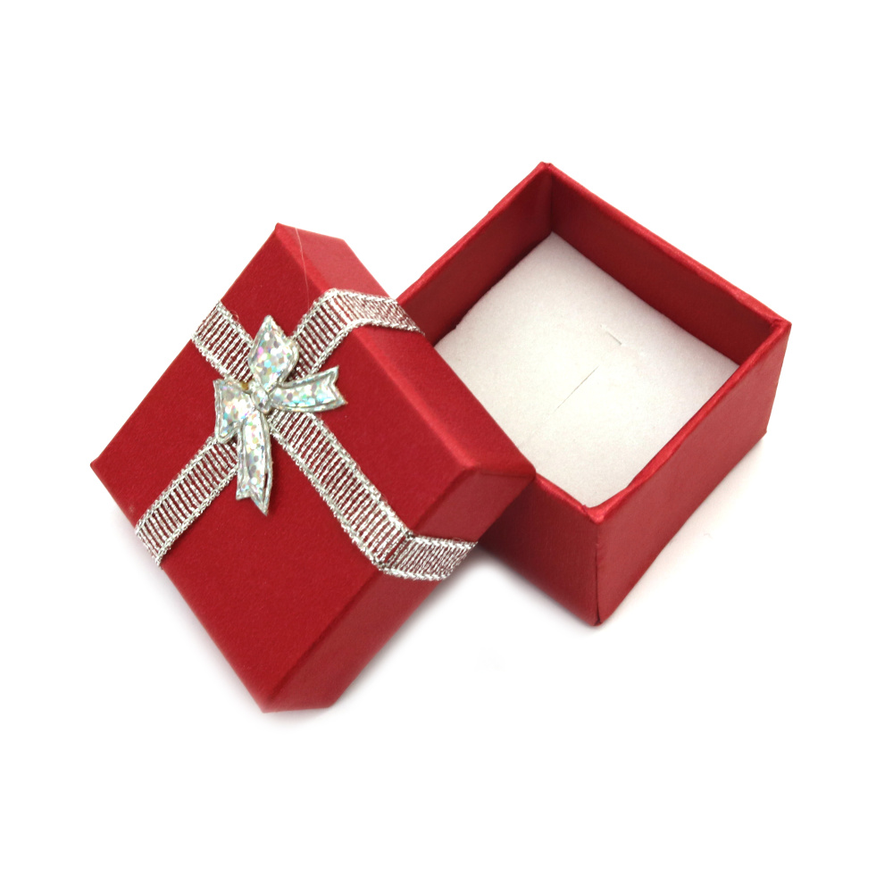 Jewelry Gift Box / 50x50 mm / Red