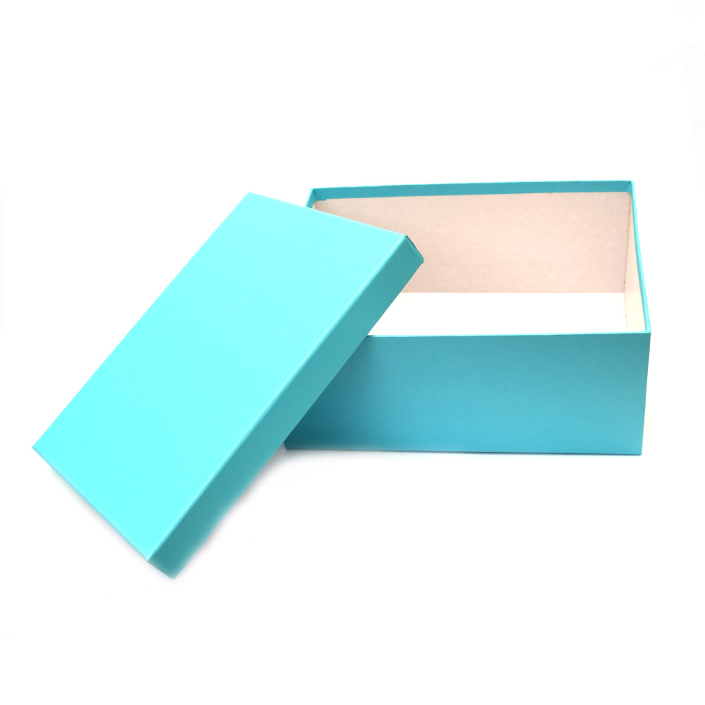 Plain Cardboard Gift Box /  19x12x7.5 cm / Light Blue