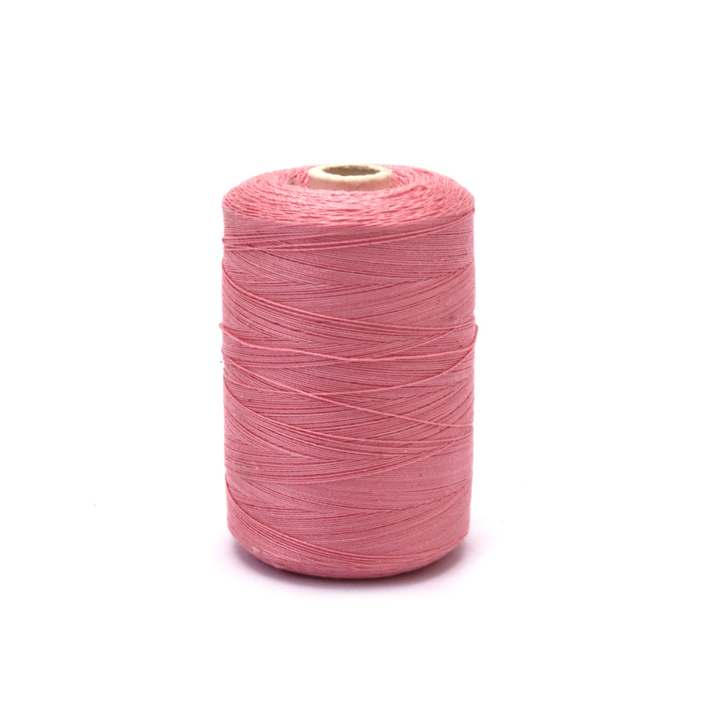 Mercerized Thread 100% Cotton,  20 Tex x 2, Pink Color - 1000 meters