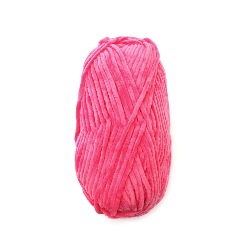 VELVET BABY Yarn / Pink / 100% Micro Polyester - 100 grams - 100 meters