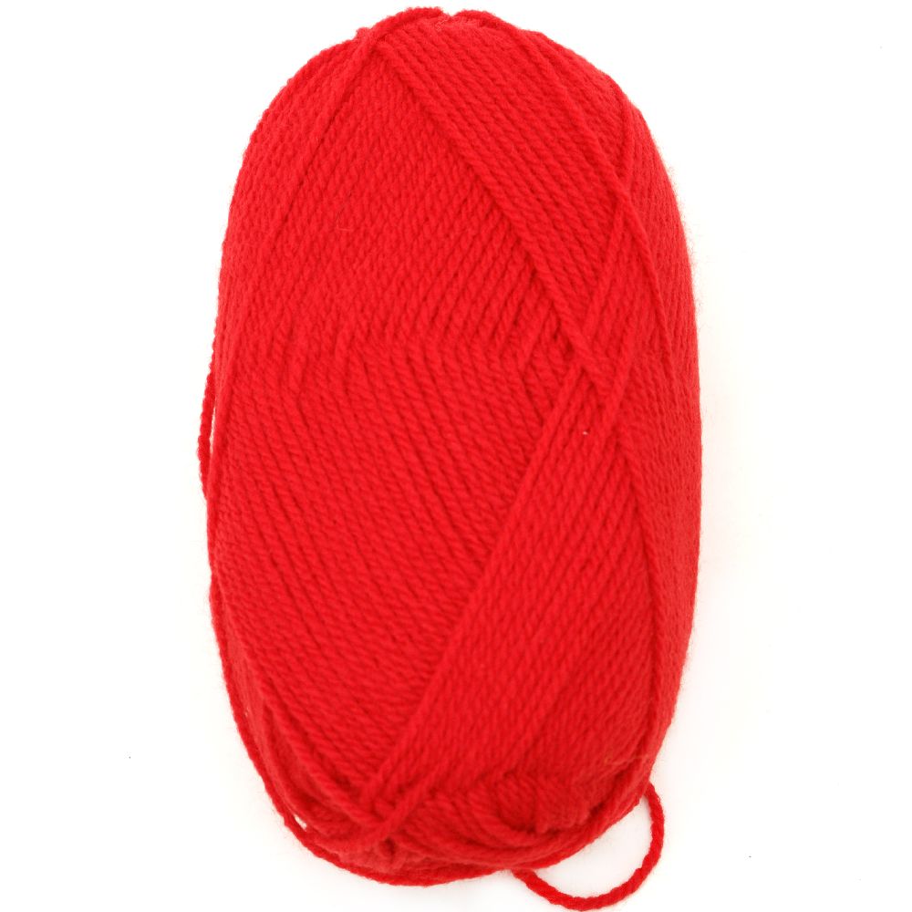 Red yarn  for handmade clothes and accessories