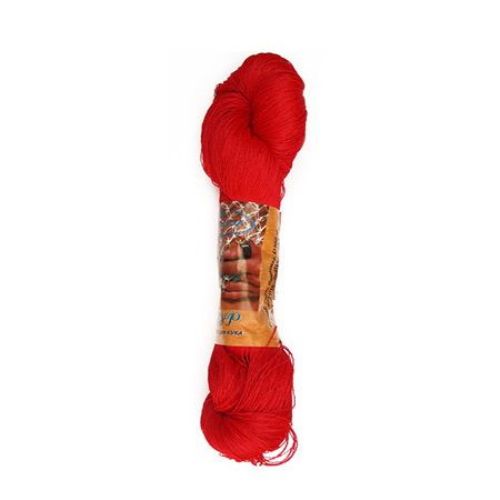 Red silk yarn  for handmade clothes and accessories