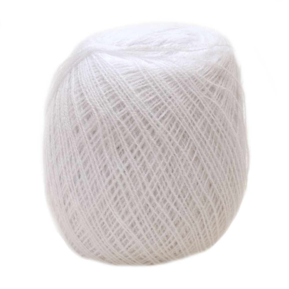 White Polyacrylic Yarn - 50 grams