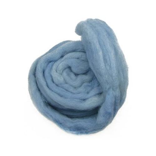 YARN WOOL felt tape light blue for handmade clothes and accessories -50 grams ~ 1.8 meters
