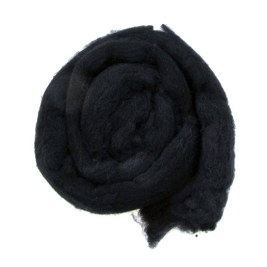 YARN WOOL felt tape black  for handmade clothes and accessories-50 grams ~ 1.8 meters