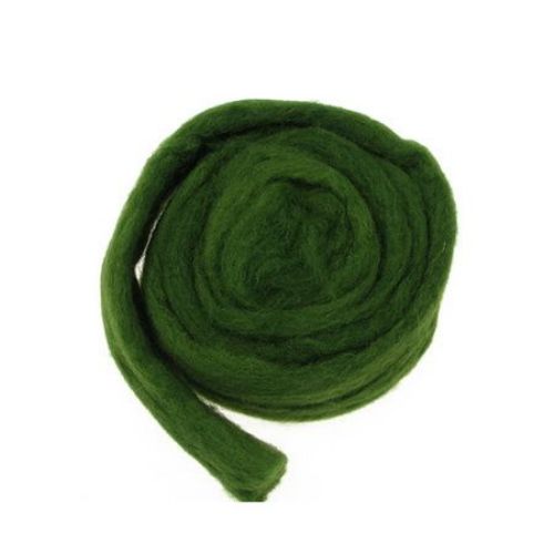 Woolen yarn for handmade clothes and accessories 5color olive -50 grams ~ 1.8 meters