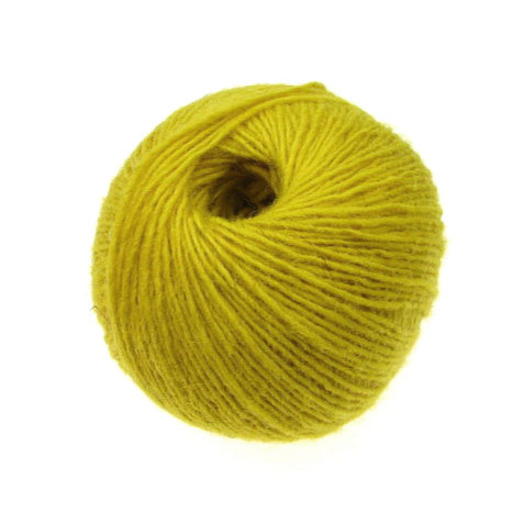 Yellow wool yarn for handmade clothes and accessories  -50 grams