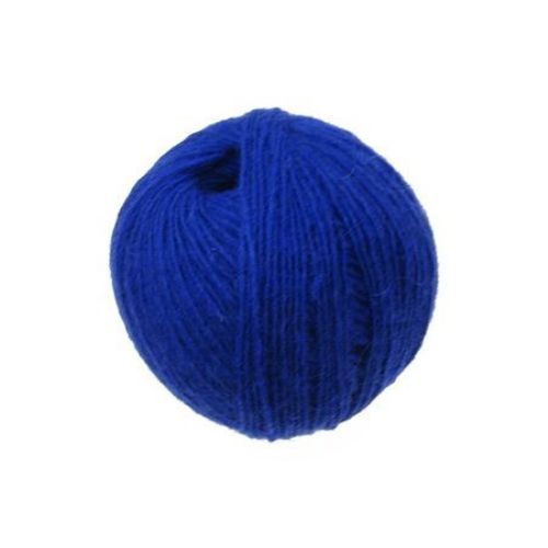 Blue wool yarn for handmade clothes and accessories -50 grams