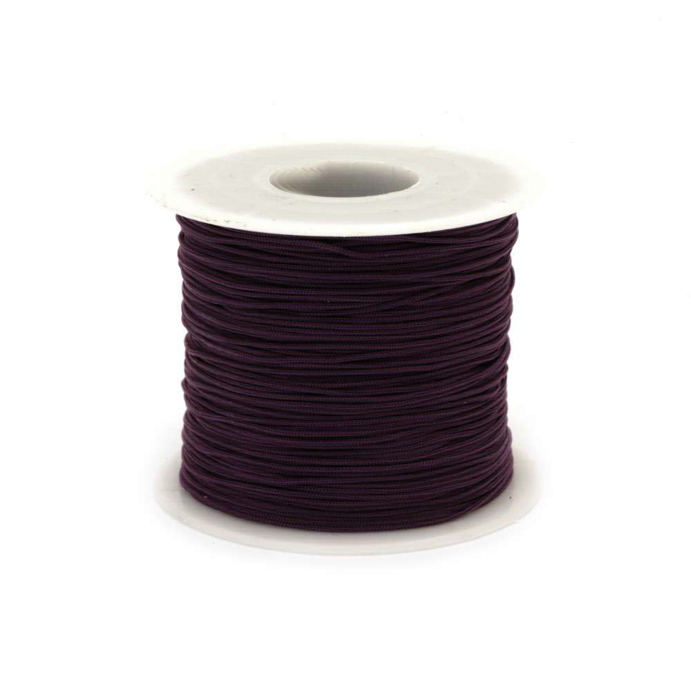Polyester Cord, 0.8 mm, Purple ~ 120 meters