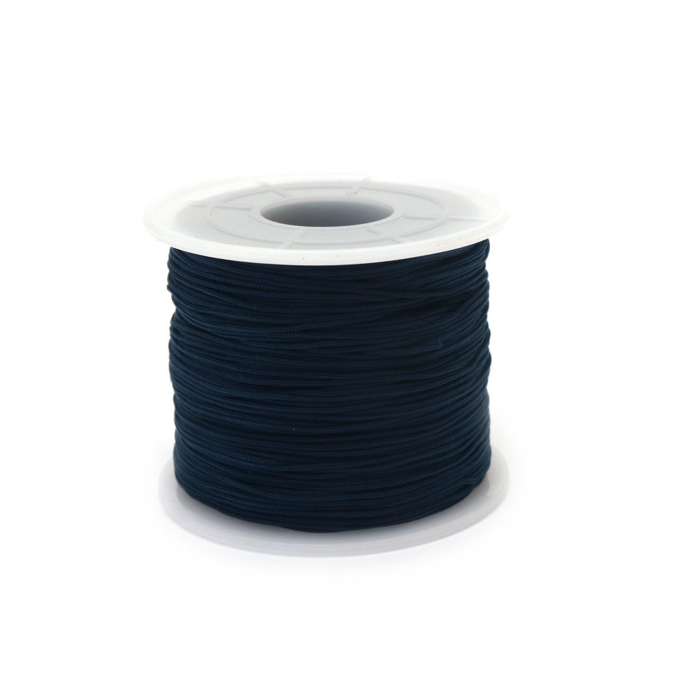 Cord polyester 0.8 mm blue dark ~ 120 meters