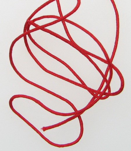 Polyester jewellery cord0.8 mm red ~ 120 meters