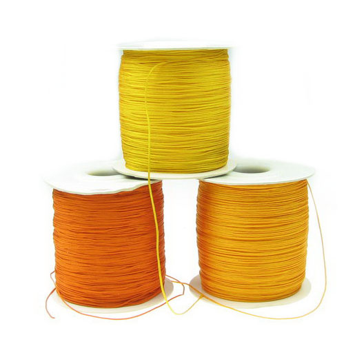 Полиестерен шнур 0.5 мм АСОРТЕ жълто и оранжево ~350 метра
