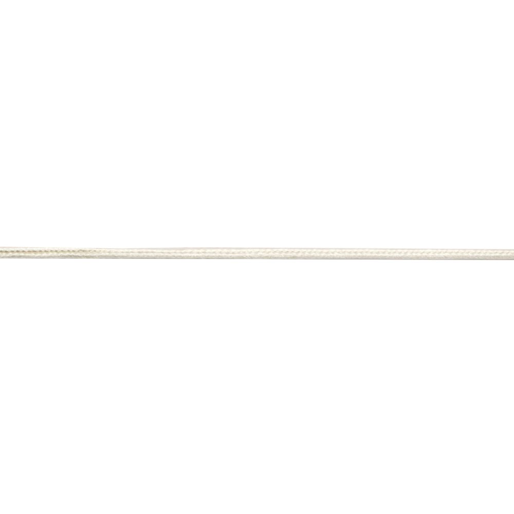 Текстилен шнур за сутаж 2.5 мм цвят крем ~9 метра