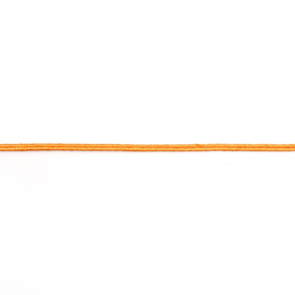 Textile jewellery elastic 3 2.5 mm color orange ~ 9 meters