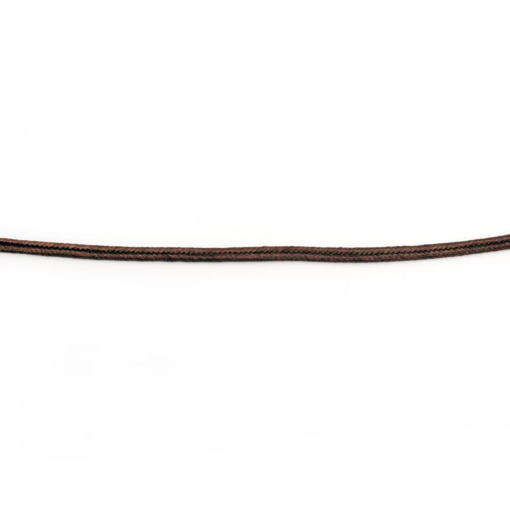 Textile jewellery elastic 32.5 mm brown ~ 9 meters