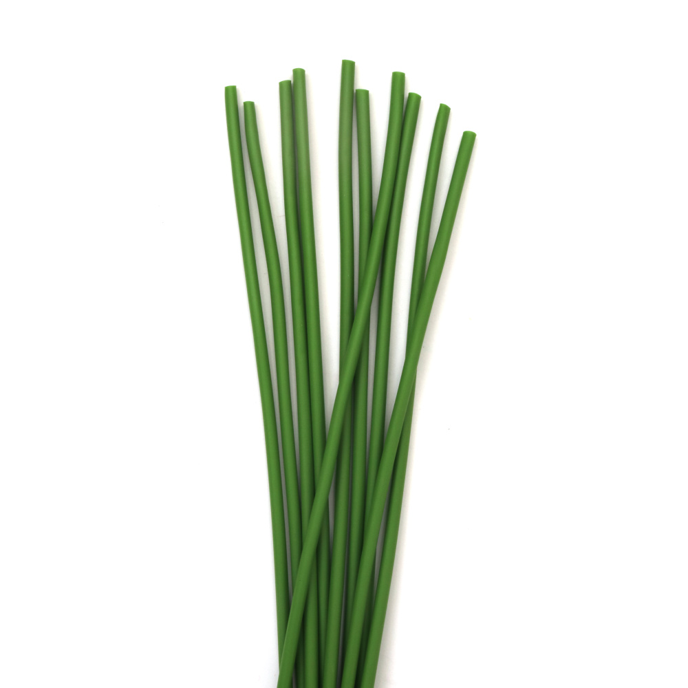 Furtun silicon verde 5x30 mm gaură 3 mm - 10 bucăți