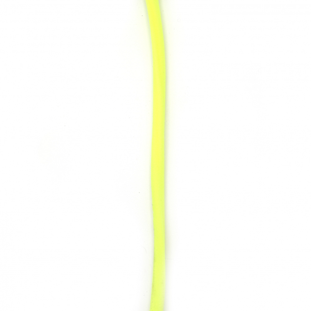 Silk Cord HABOTAI / 5x3 mm / Electric Yellow - 1 meter