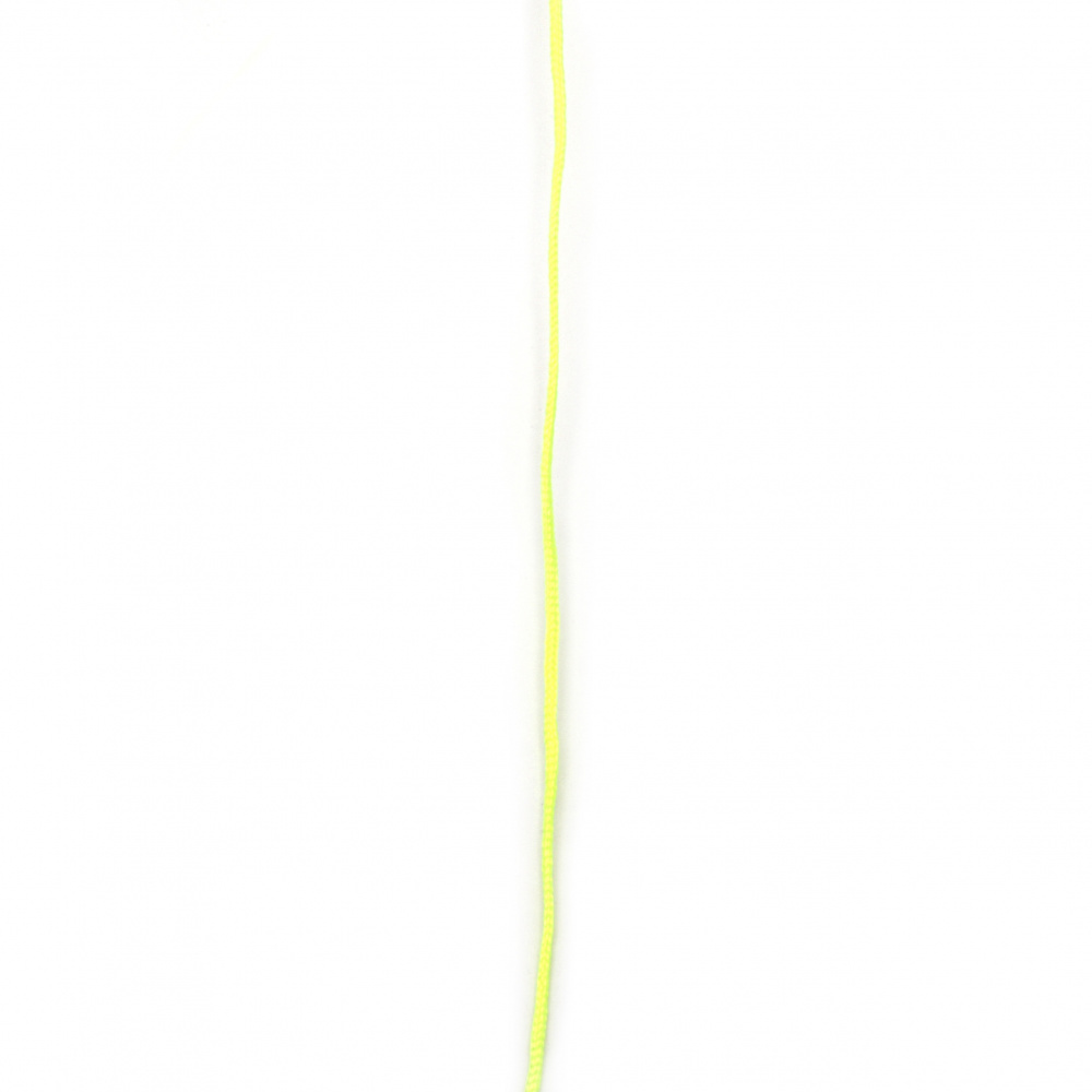 Cord polyester 1 mm yellow electric ~ 23 meters