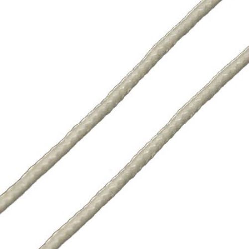 Polyester jewellery cord 0.8 mm white -10 meters