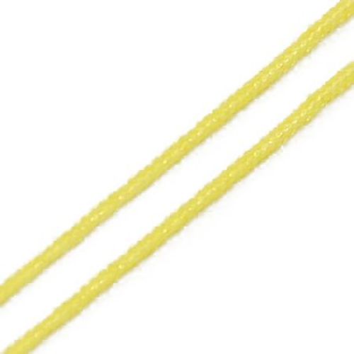 Полиестерен шнур 0.8 мм жълт -10 метра