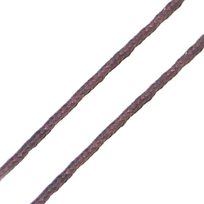 Polyester jewellery cord 0.8 mm brown -7 ~ 9 meters