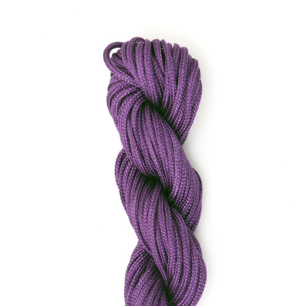 Shnur poliester 2 mm violet închis ~ 12 metri