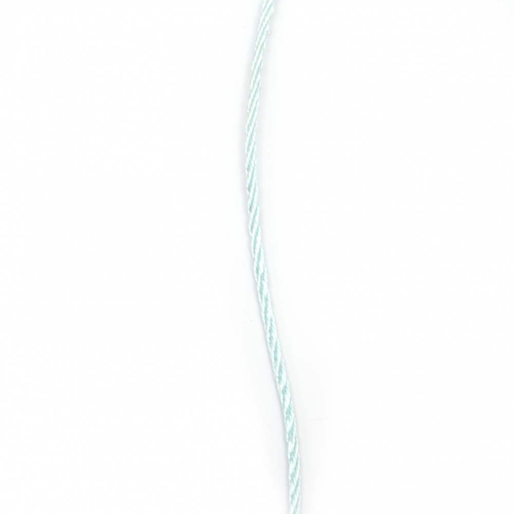 Κορδόνι πολυεστέρα 3 mm μπλε ανοιχτό -5 μέτρα