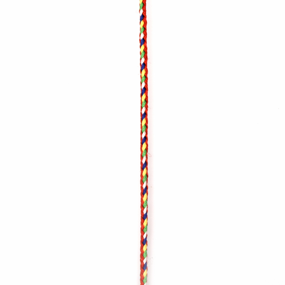 Шнур полиестер 3 мм цветен -5 метра